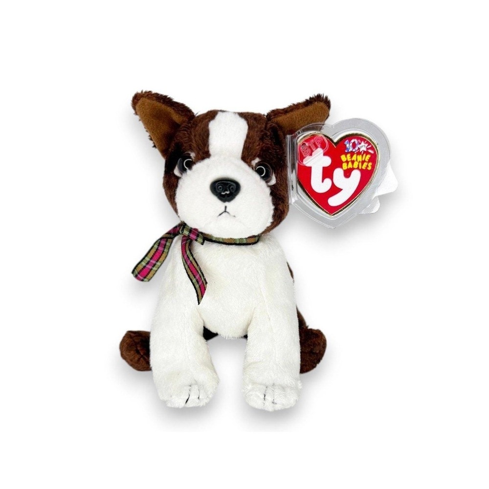 Sport the Dog Ty Beanie Baby | Loyal Boston Buddy | Mint Heart Tag